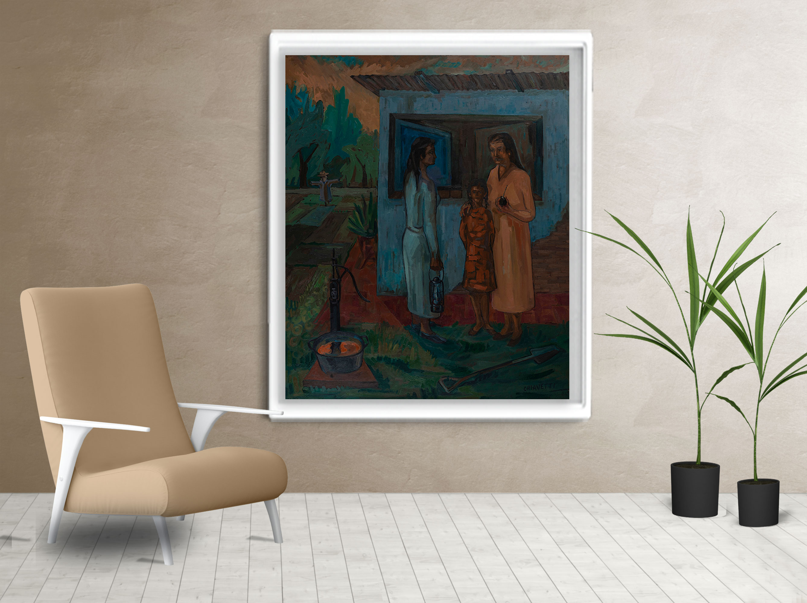 Living cuadro La Vecina