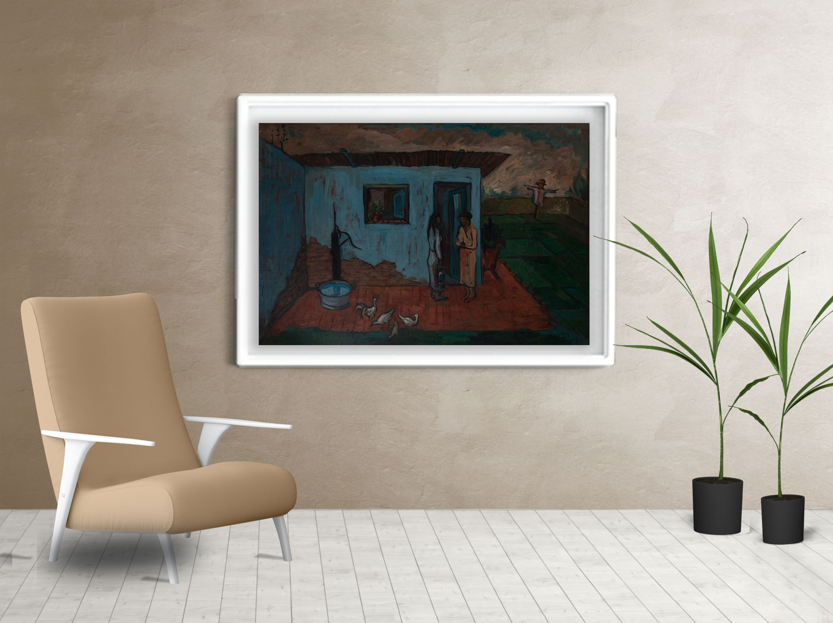 Living cuadro La Vecina