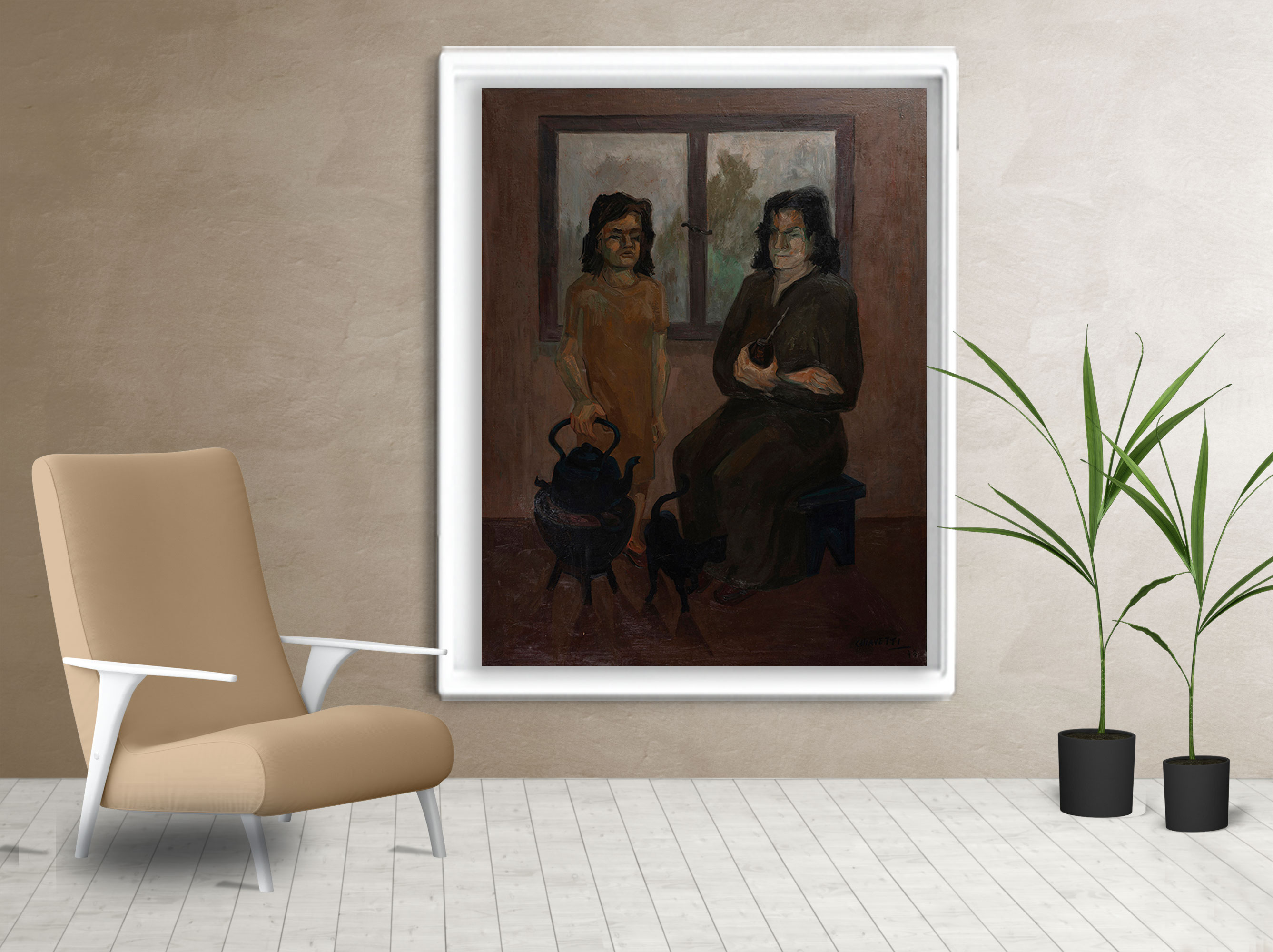 Living cuadro Enana y Curandera