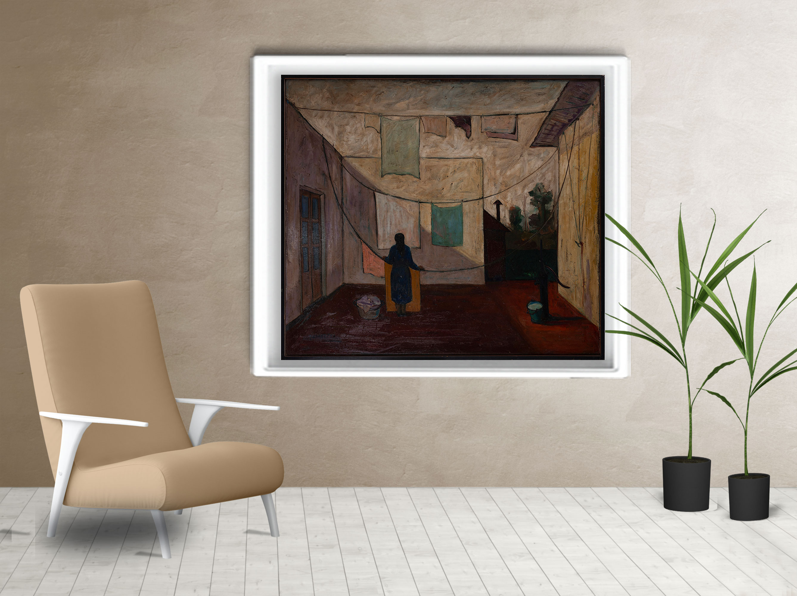 Living cuadro El Patio