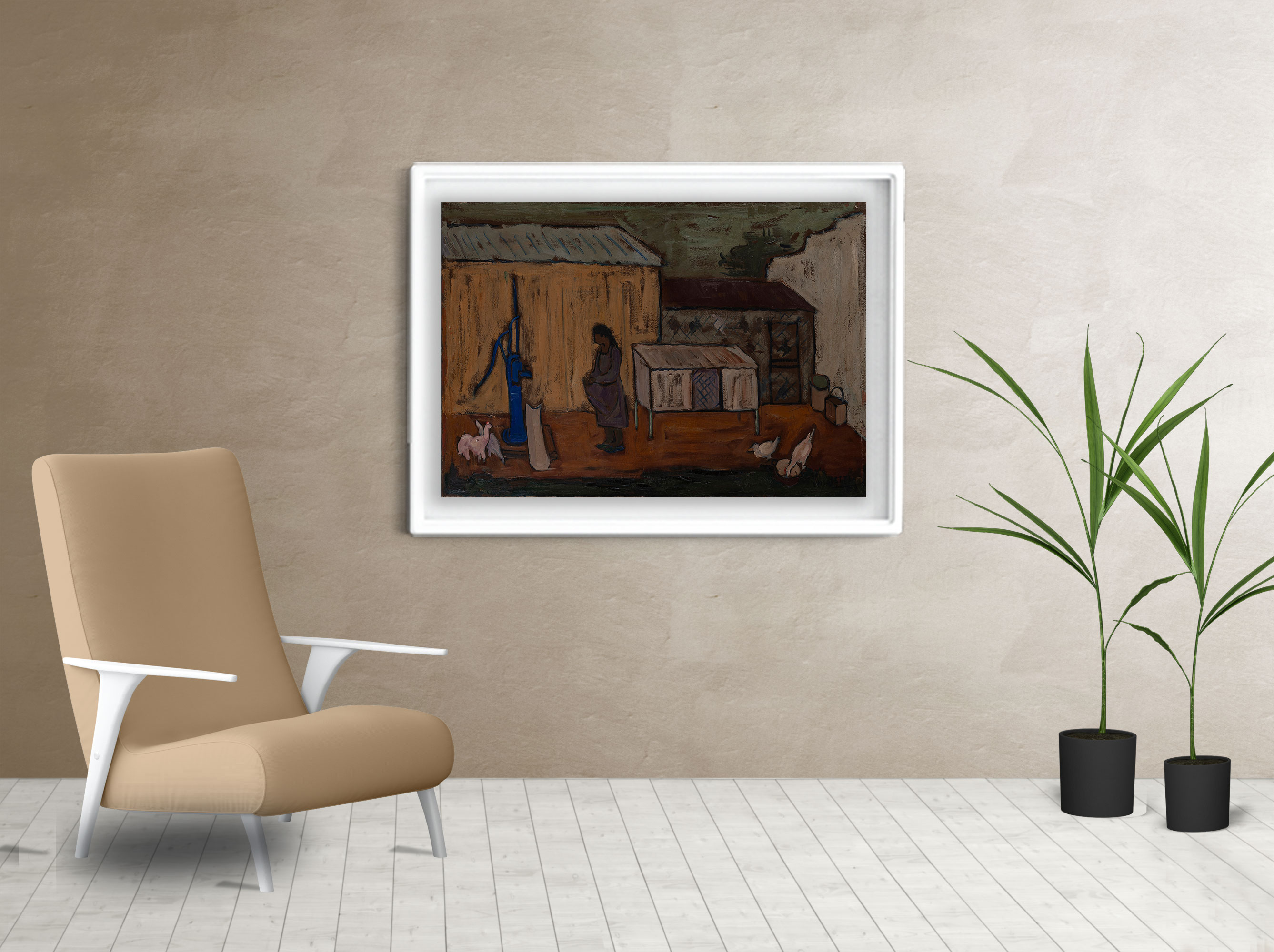 Living cuadro El Gallinero