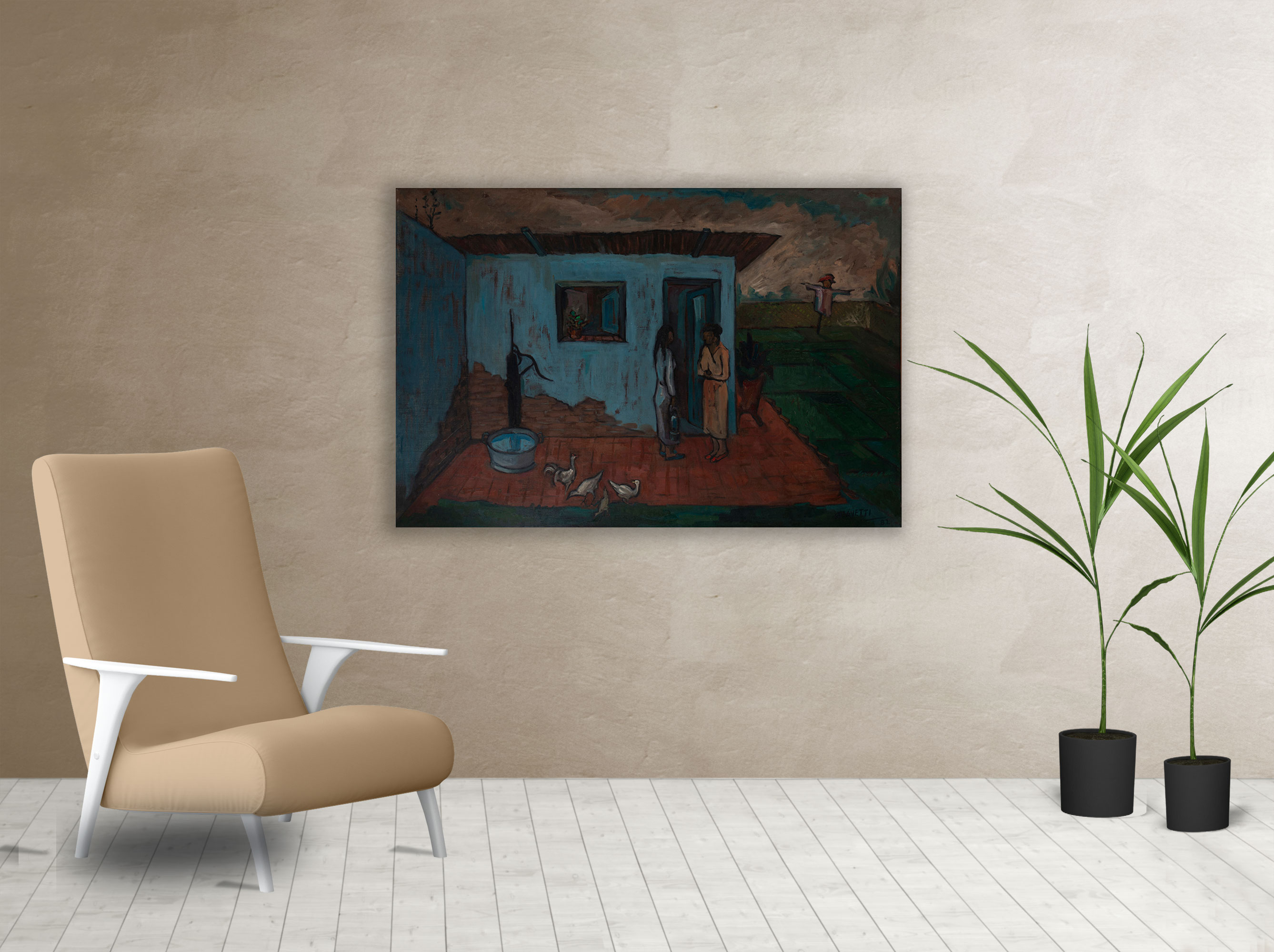 Living cuadro La Vecina