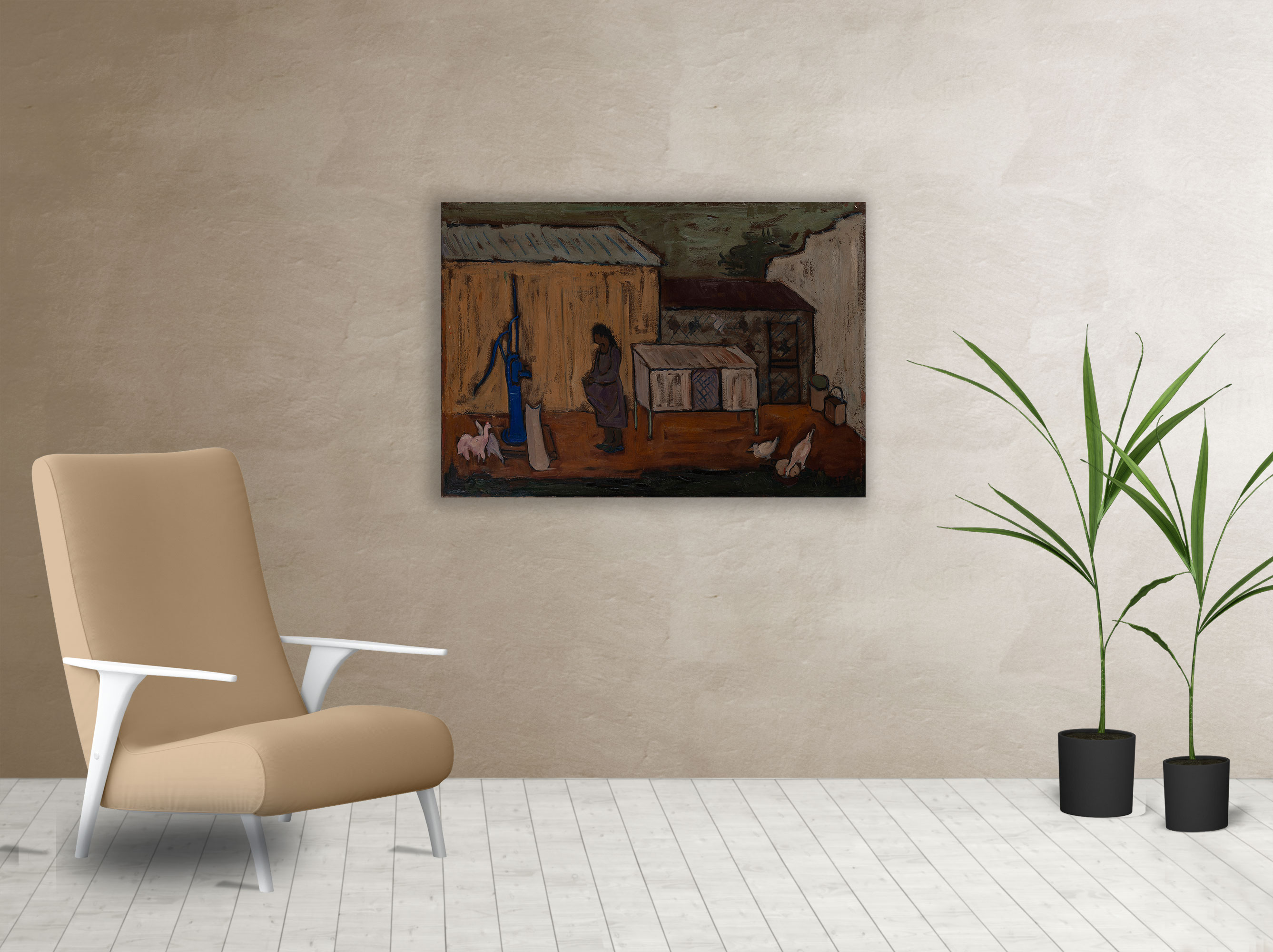 Living cuadro El Gallinero