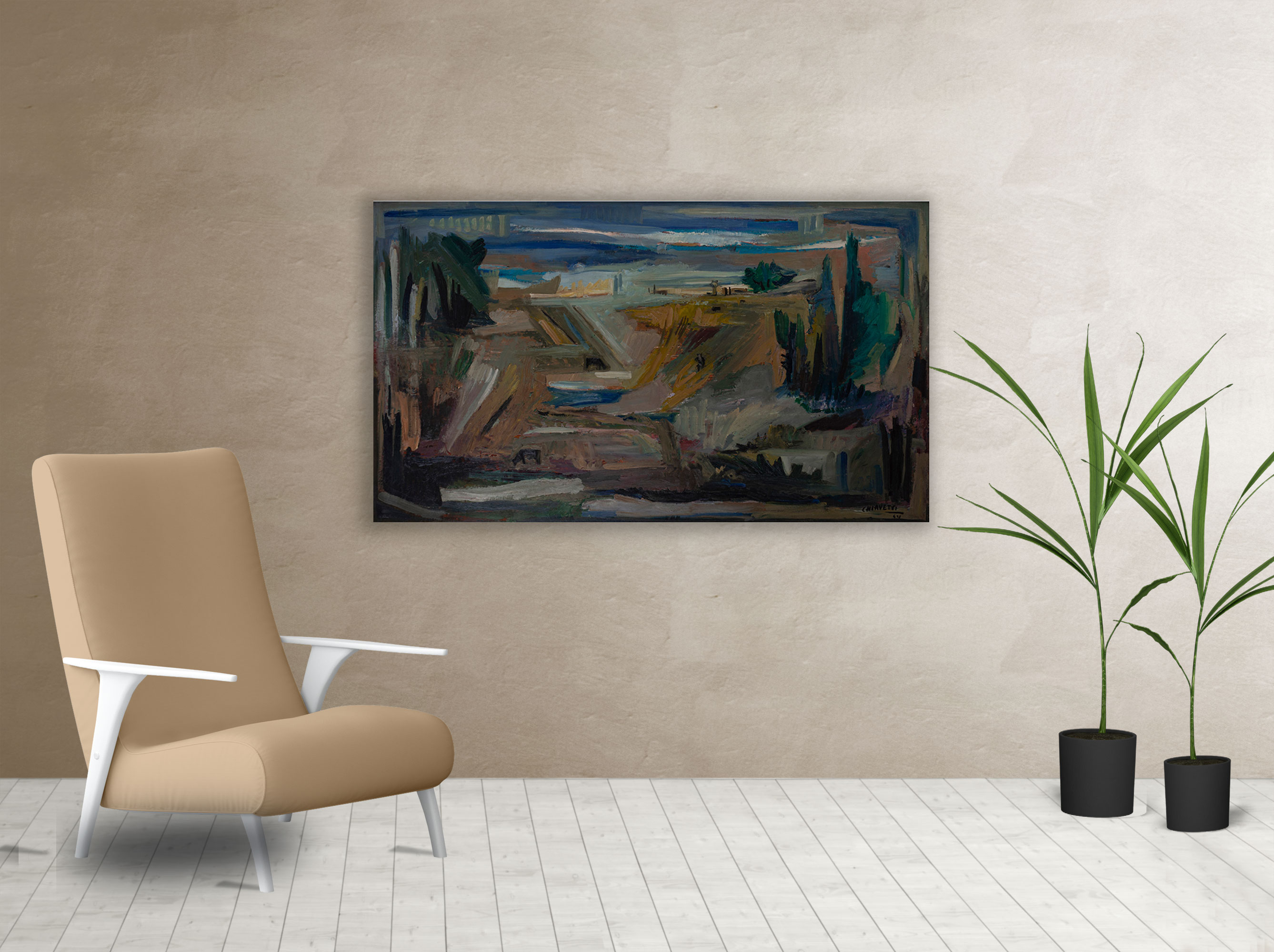 Living cuadro Campo Argentino