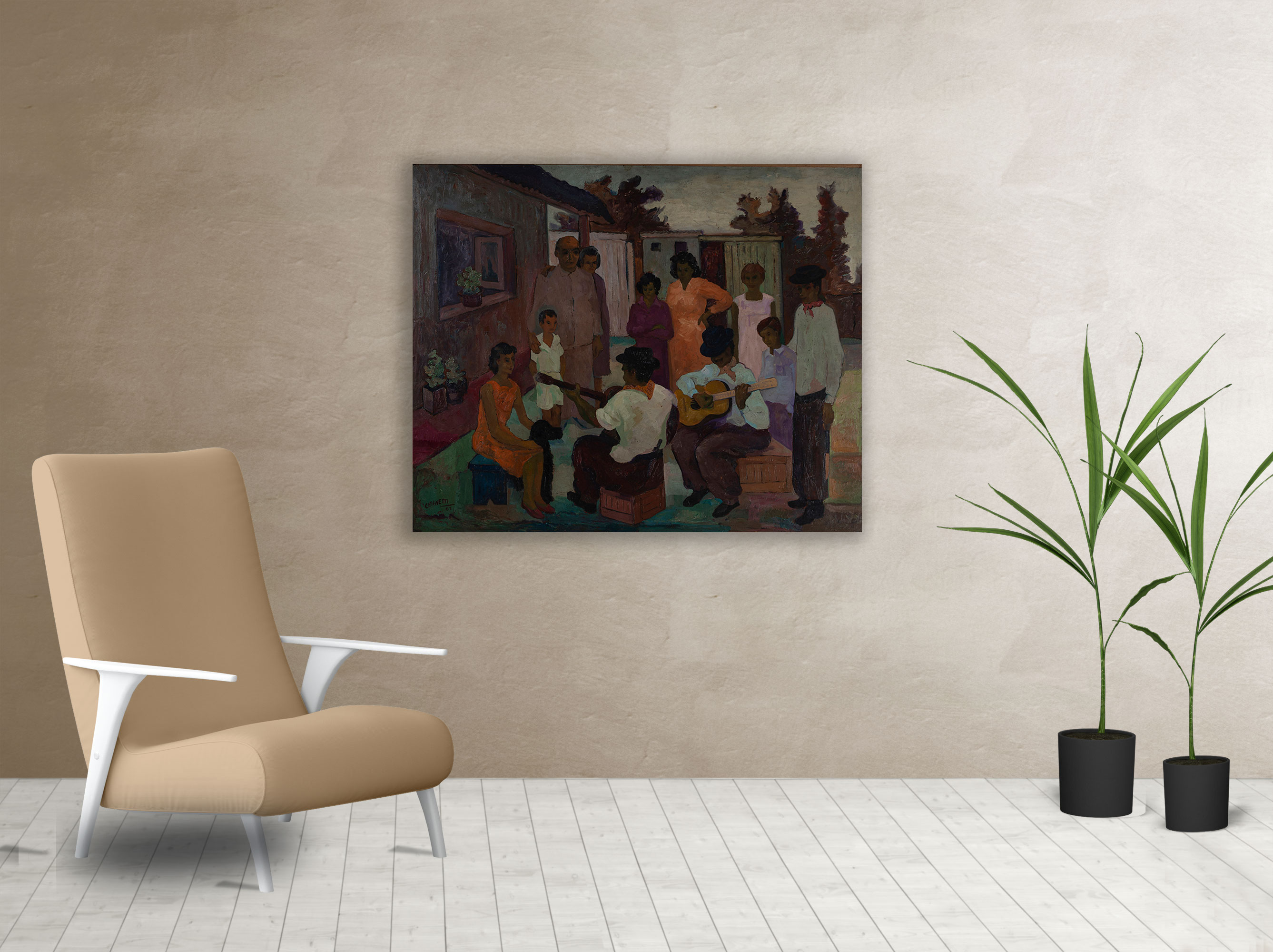 Living cuadro La Payada