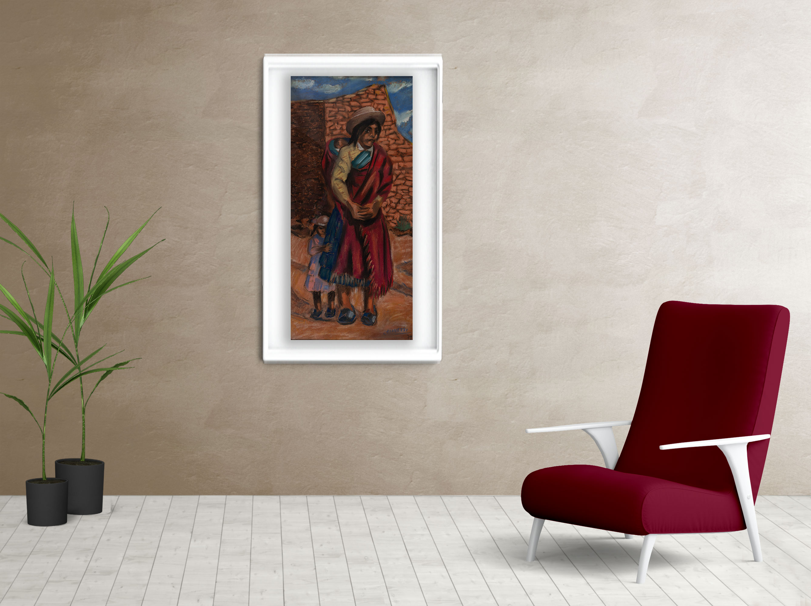 Living cuadro de Madre Coya