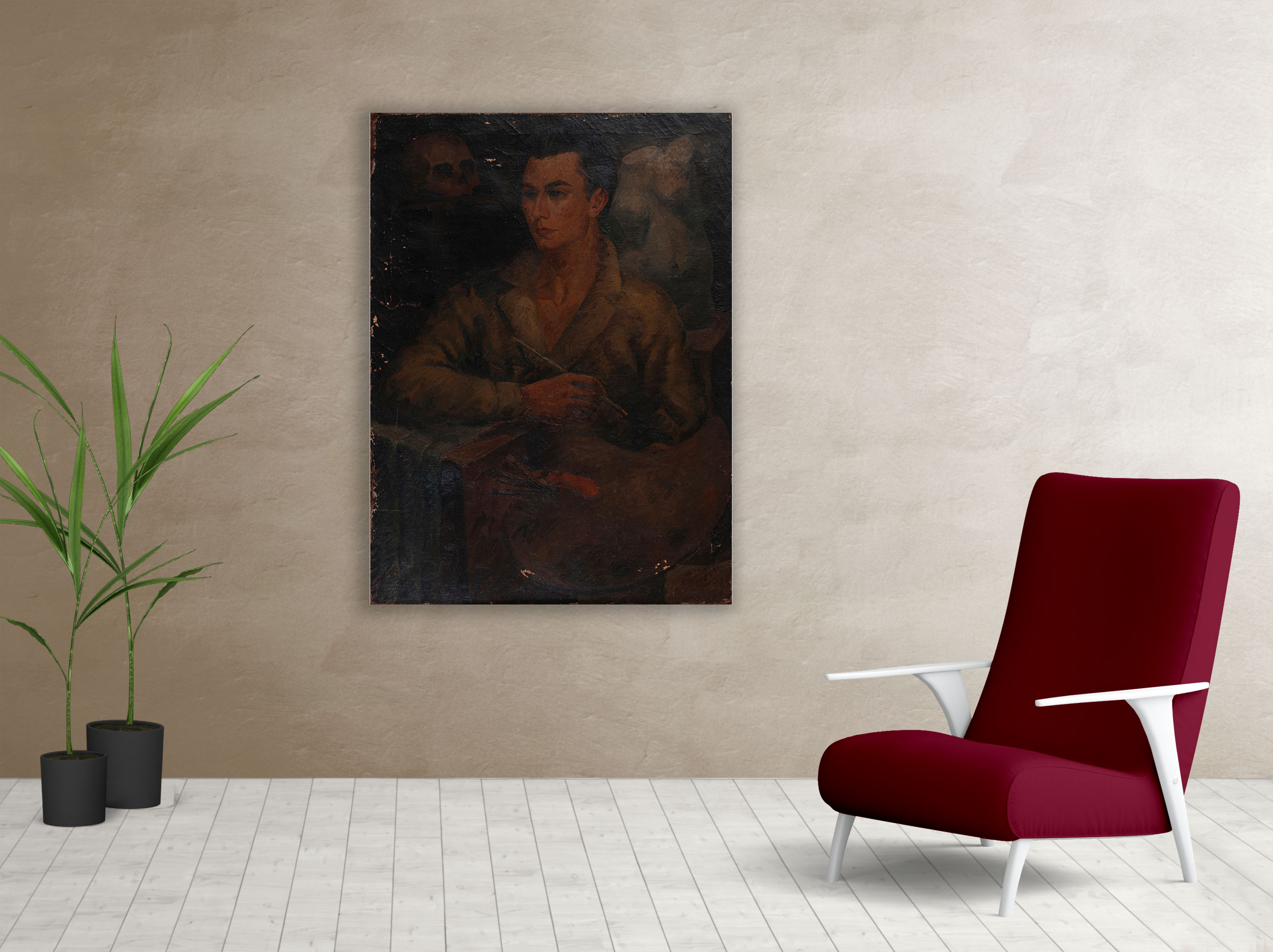 Living cuadro de Autoretrato