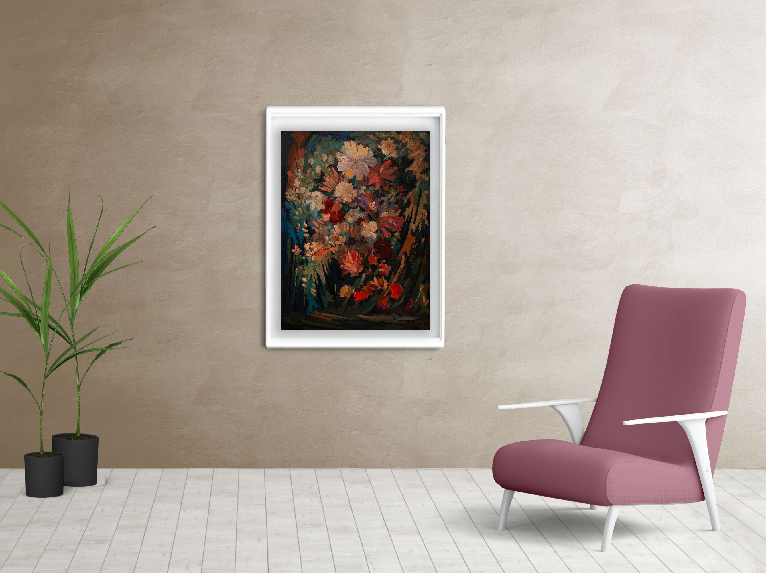 Living cuadro Buenos Aires 4 con marco