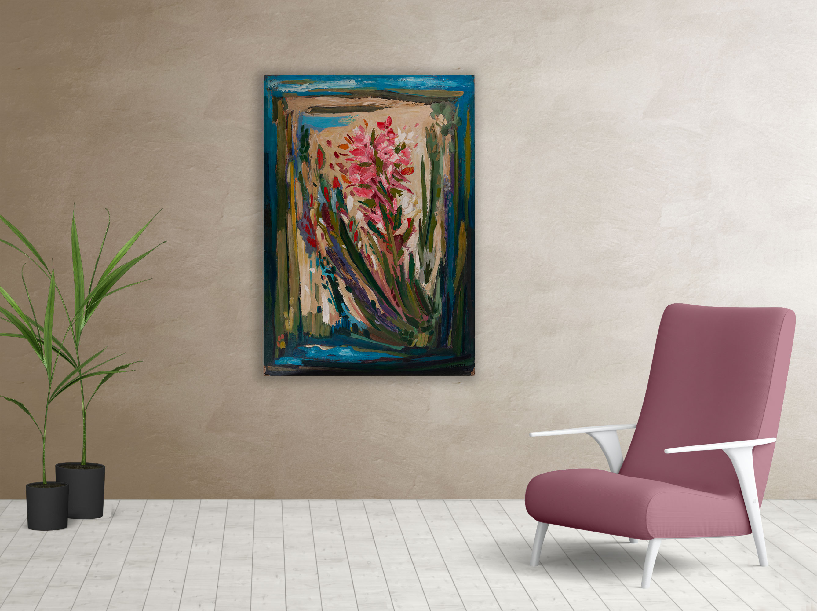 Living cuadro Flores en la naturaleza