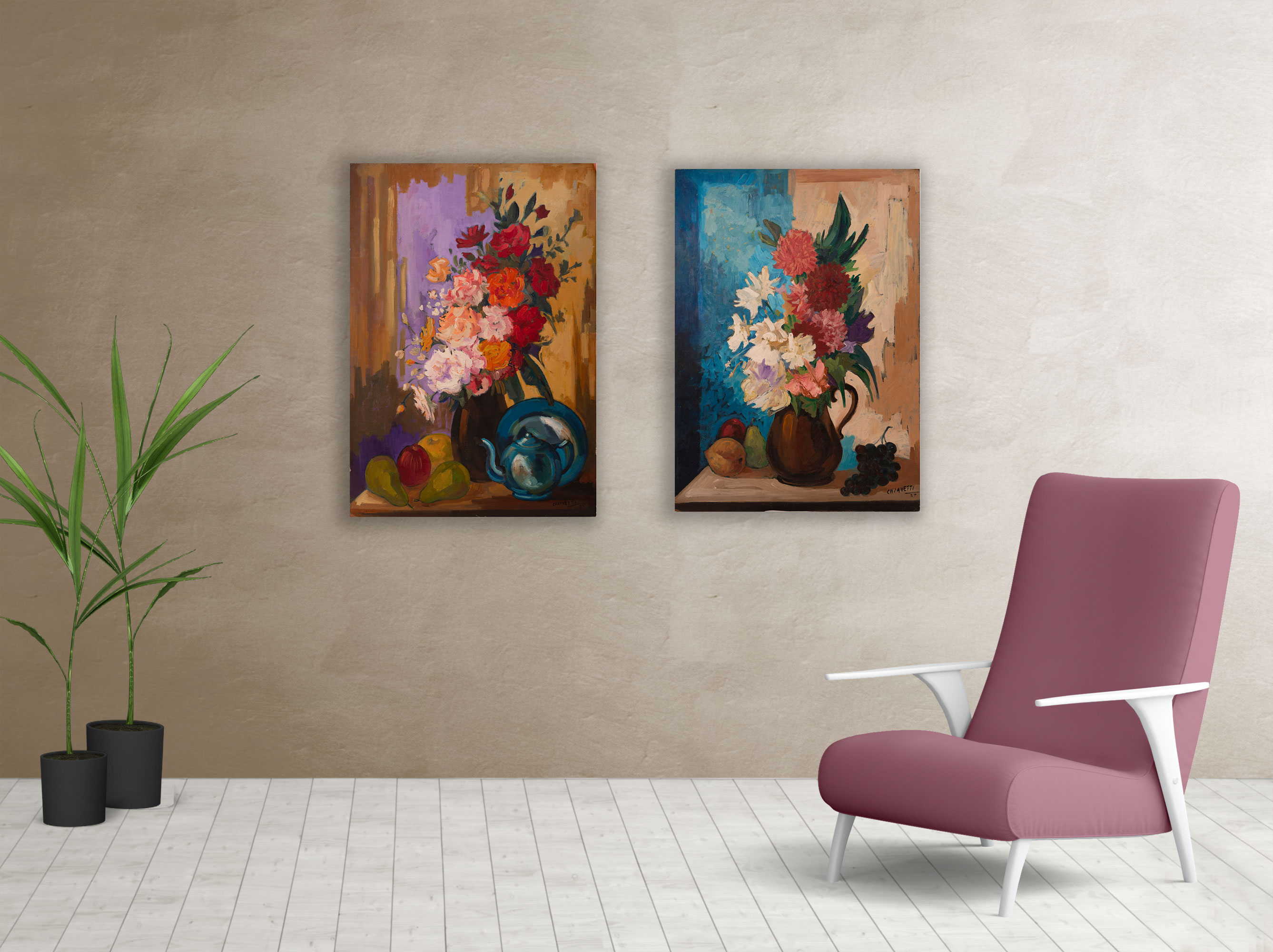 Living cuadro Flores en la naturaleza